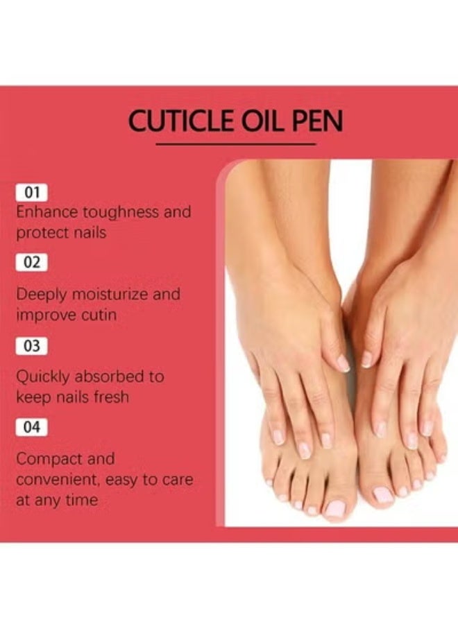 OceAura Cuticle Oil Pen - 4 Cuticle Oil Pens - Nail StCuticle Oil Pen - 4 Cuticle Oil Pens - Nail Strengthener and Growth Nail Oil Pen with Sweet Almond Oil, Jojoba Oil for Nails, Vitamin E Oil for Nails Care - Nail Growth Oil Pen(12ml-3ml*4)rengthener and Growth Nail Oil Pen with Sweet Almond Oil, Jojoba Oil for Nails, Vitamin E Oil for Nails Care - Nail Growth Oil Pen(12ml-3ml*4) - Image 3